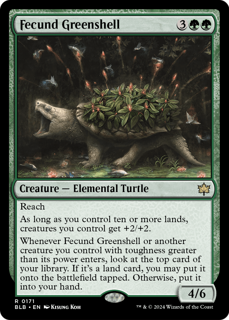 Fecund Greenshell (BLB-171) [Bloomburrow]