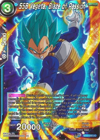 SSB Vegeta, Blaze of Passion (BT10-040) [Rise of the Unison Warrior 2nd Edition]