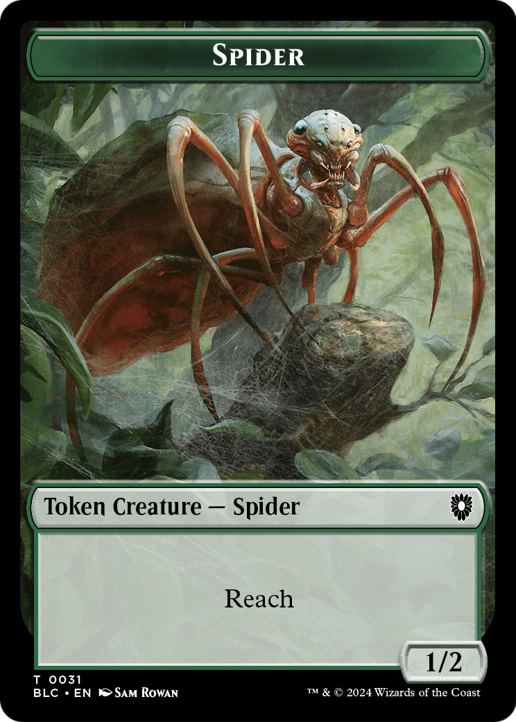 Spider (TBLC-031) [Bloomburrow Commander Tokens]