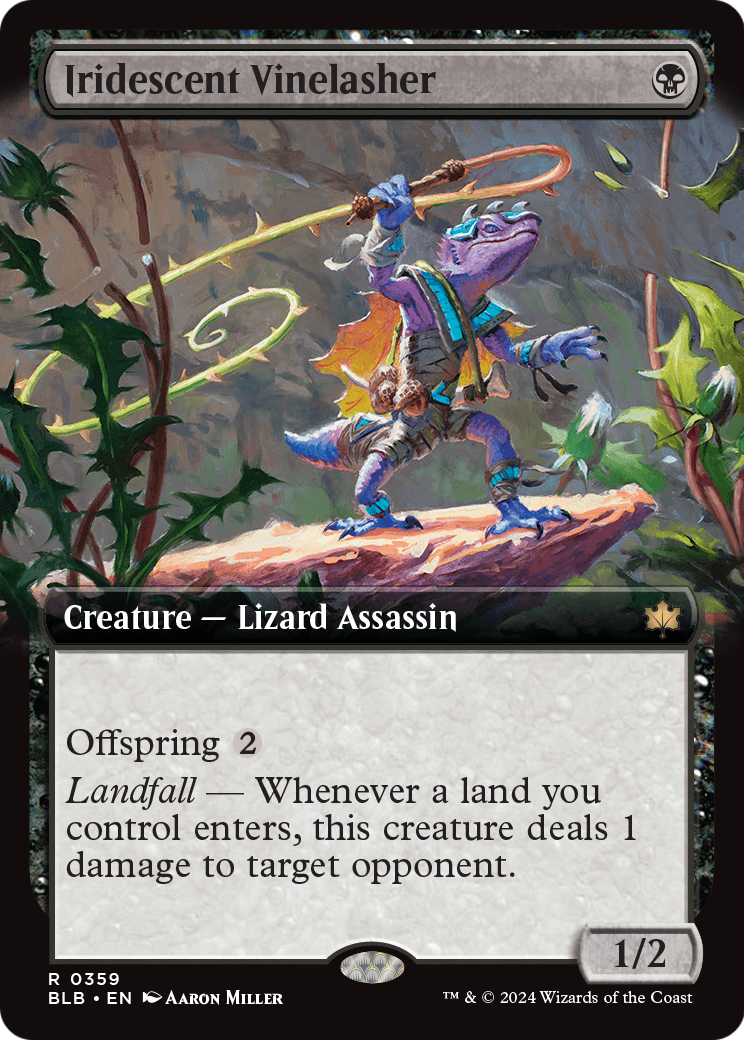Iridescent Vinelasher (Extended Art) (BLB-359) [Bloomburrow] Foil