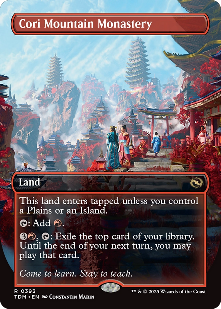 Cori Mountain Monastery (Borderless) (TDM-393) [Tarkir: Dragonstorm]