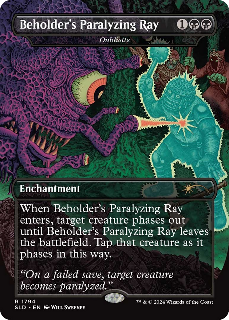 Beholder's Paralyzing Ray - Oubliette (SLD-1794) (Borderless) [Secret Lair Drop]