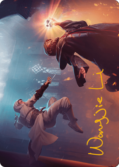Mortify Art Card (Gold-Stamped Signature) (ASACR-012) (Borderless) [Assassin's Creed Art Series]