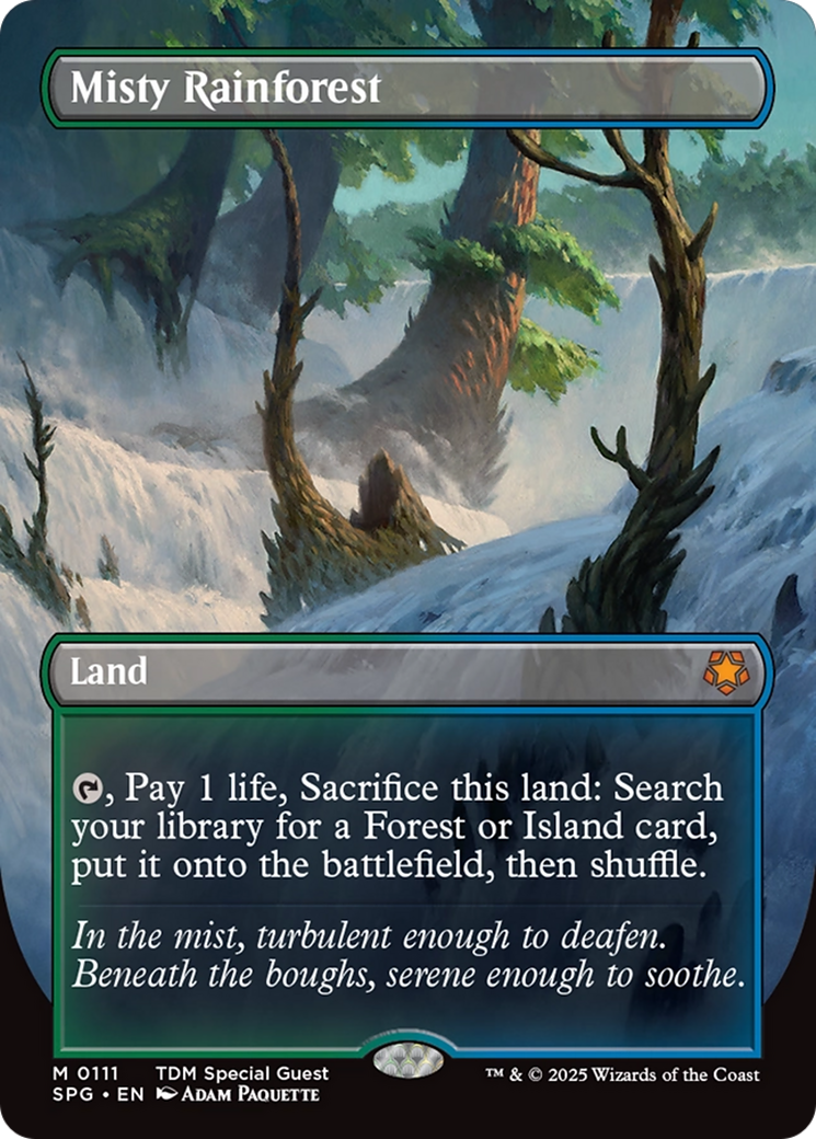Misty Rainforest (Borderless) (SPG-111) [Special Guests] Foil