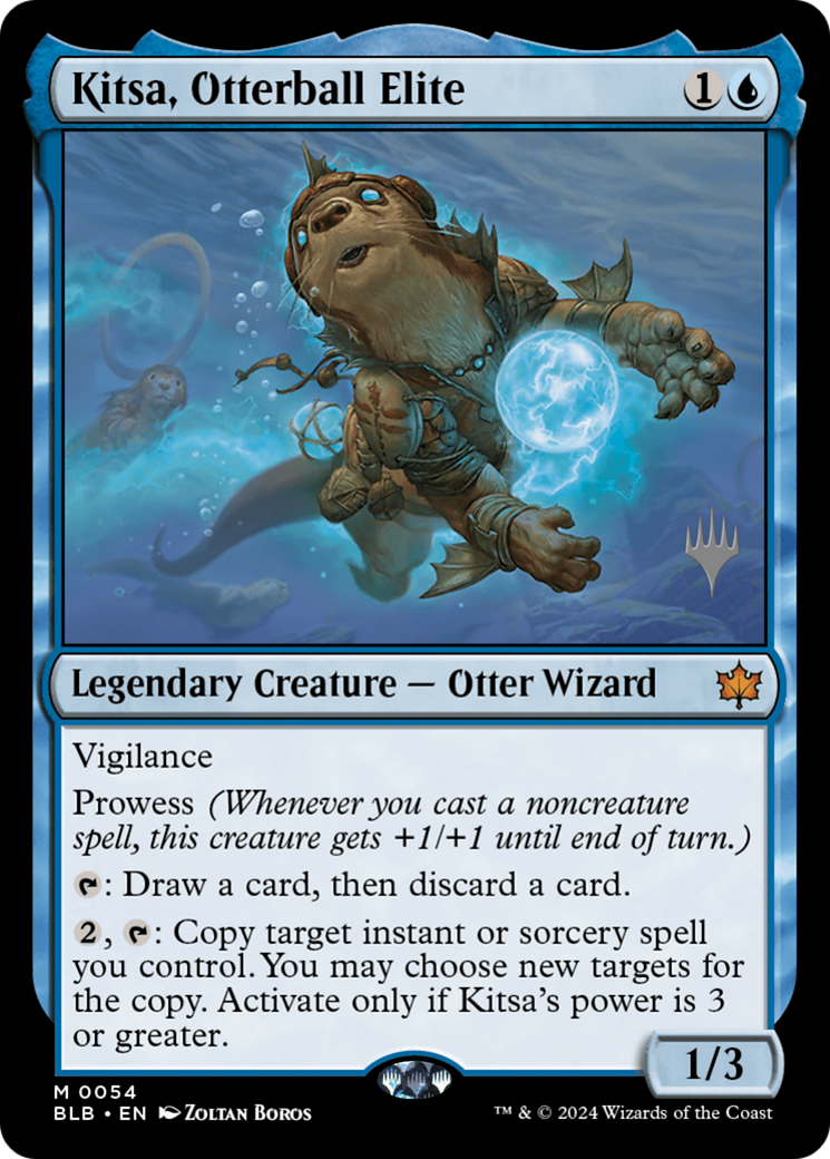 Kitsa, Otterball Elite (PPBLB-054) [Promo Pack: Bloomburrow Promos] Foil