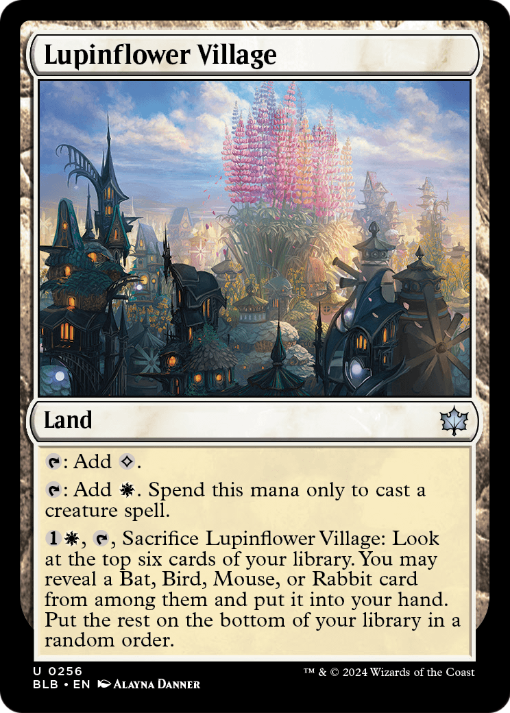 Lupinflower Village (BLB-256) [Bloomburrow]