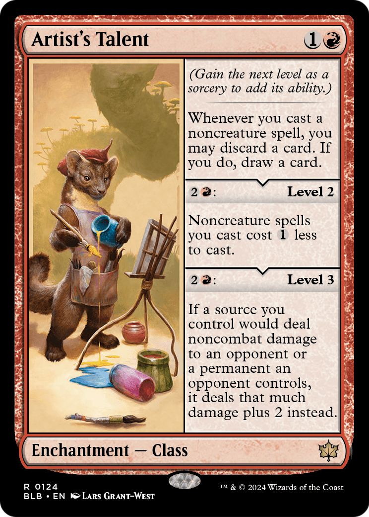 Artist's Talent (BLB-124) [Bloomburrow] Foil