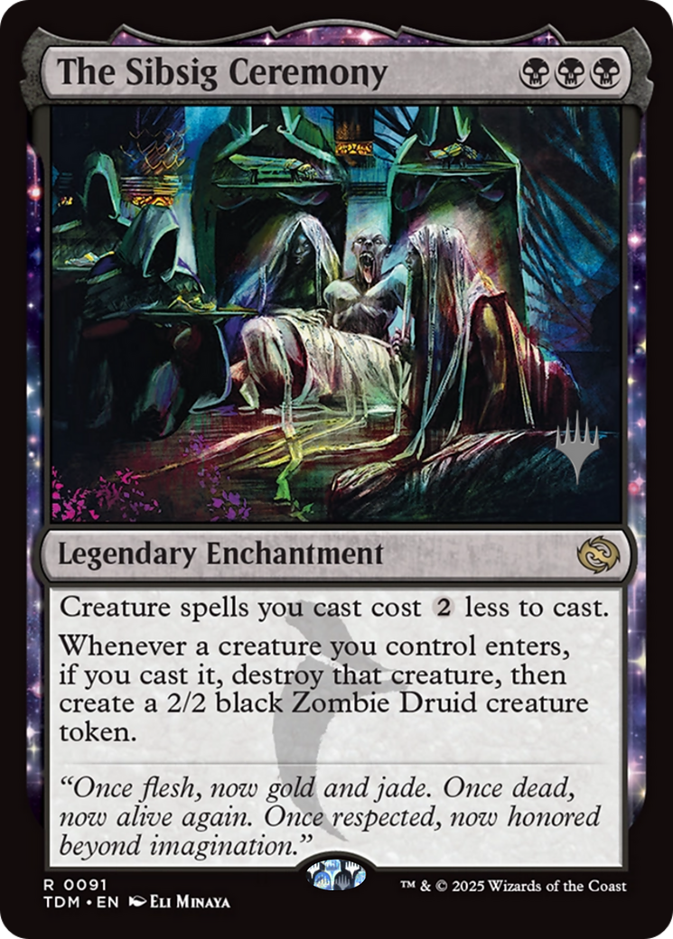 The Sibsig Ceremony (PPTDM-091) [Promo Pack: Tarkir: Dragonstorm] Foil