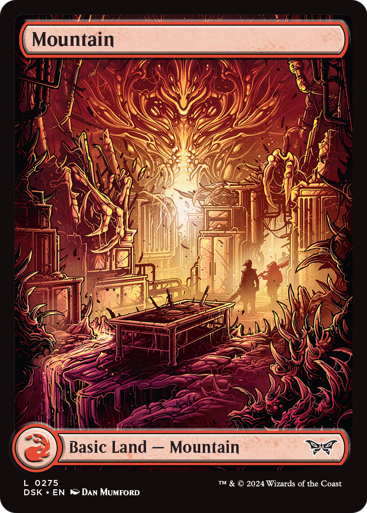 Mountain (275) - Full Art (DSK-275) [Duskmourn: House of Horror] Foil