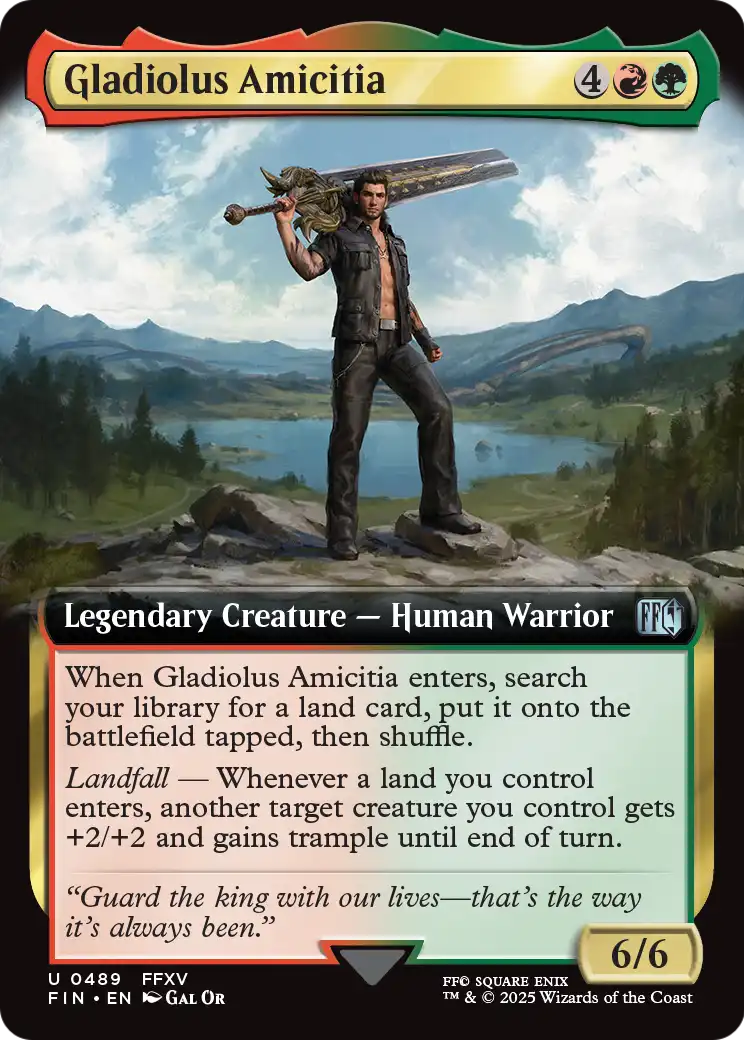 Gladiolus Amicitia (Extended Art) (FIN-489) [FINAL FANTASY] Foil