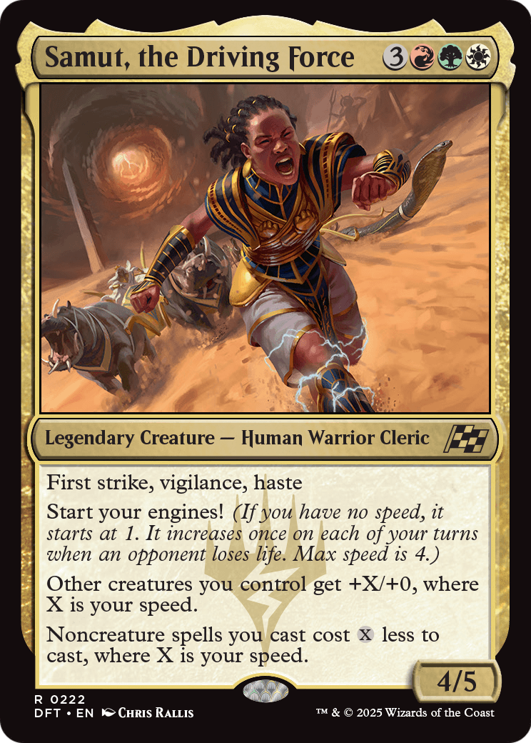Samut, the Driving Force (DFT-222) [Aetherdrift] Foil