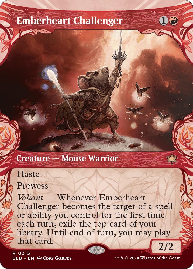Emberheart Challenger (Showcase) (BLB-315) (Borderless) [Bloomburrow]