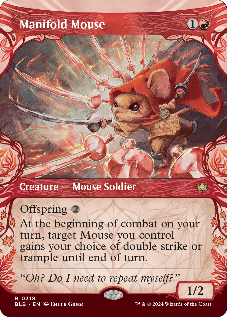 Manifold Mouse (Showcase) (BLB-318) (Borderless) [Bloomburrow]