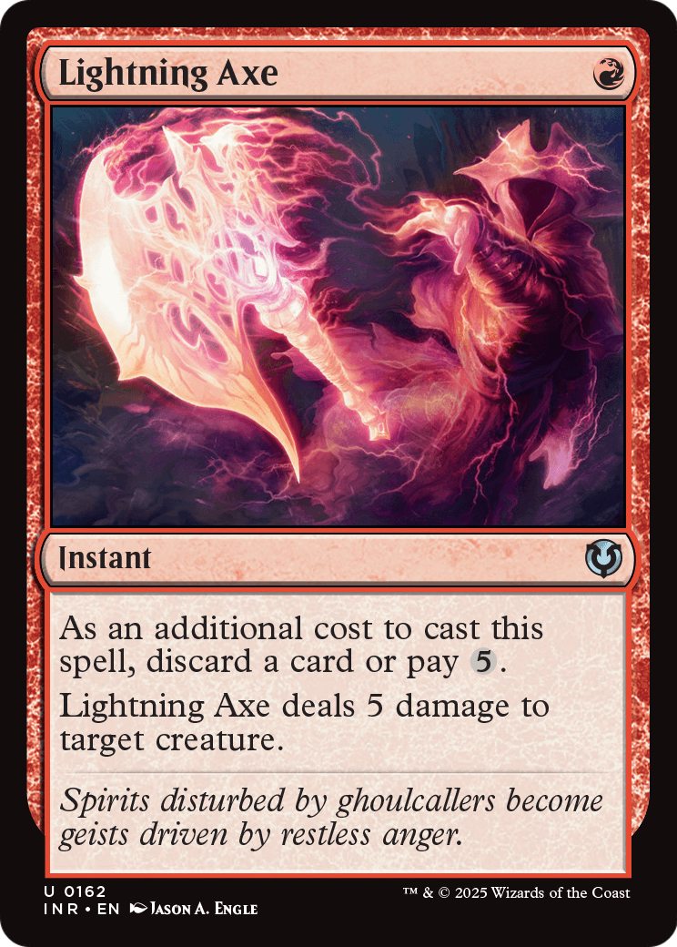 Lightning Axe (INR-162) [Innistrad Remastered] Foil