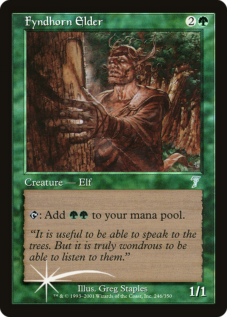 Fyndhorn Elder (7ED-246) [7th Edition] Foil