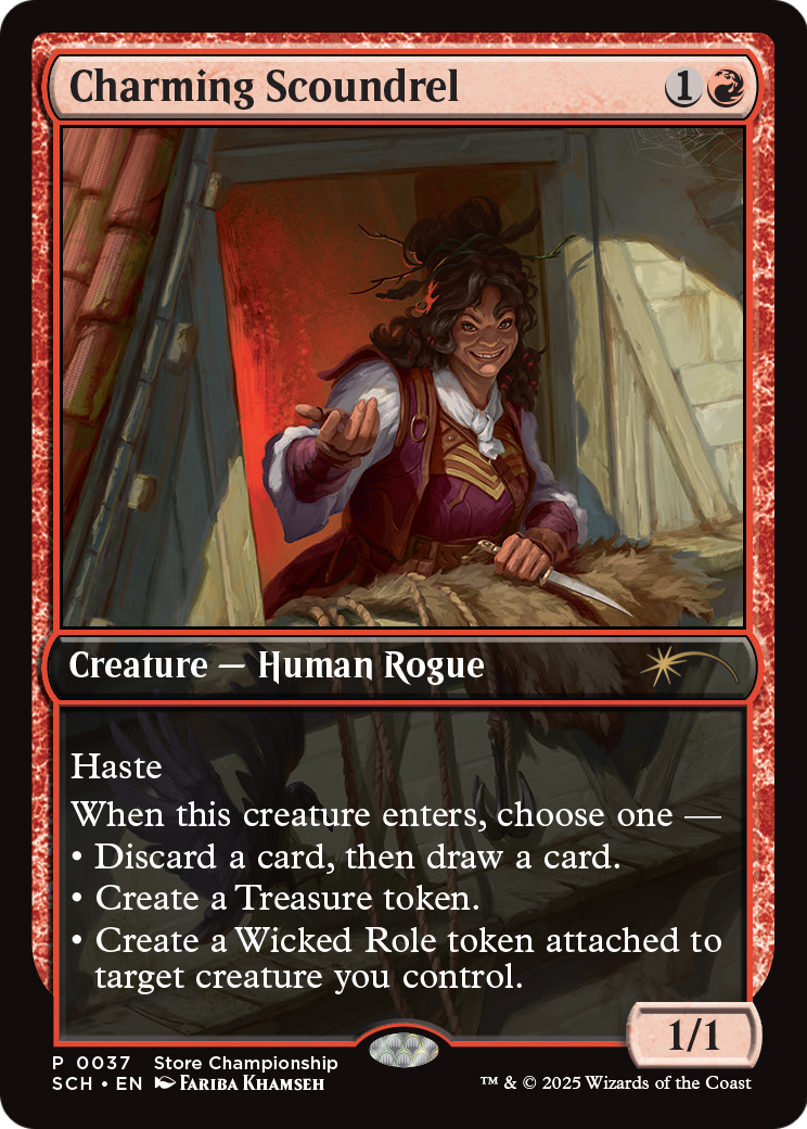 Charming Scoundrel (GAME-037) [Game Day & Store Championship Promos] Foil