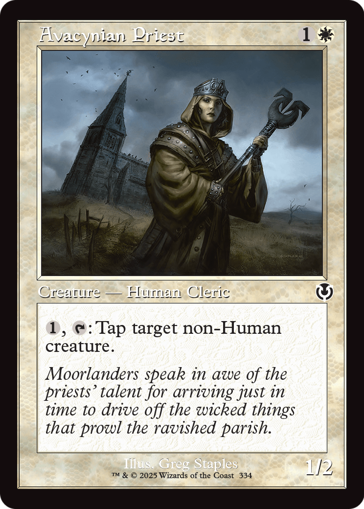 Avacynian Priest (Retro Frame) (INR-334) [Innistrad Remastered]