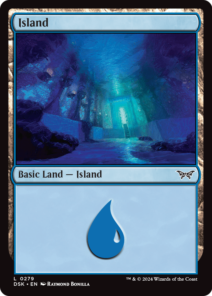 Island (DSK-279) [Duskmourn: House of Horror] Foil