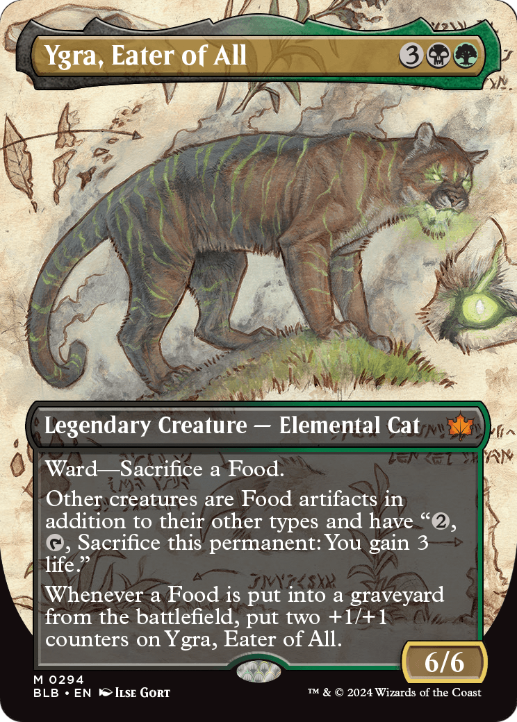 Ygra, Eater of All (Borderless) (BLB-294) [Bloomburrow]