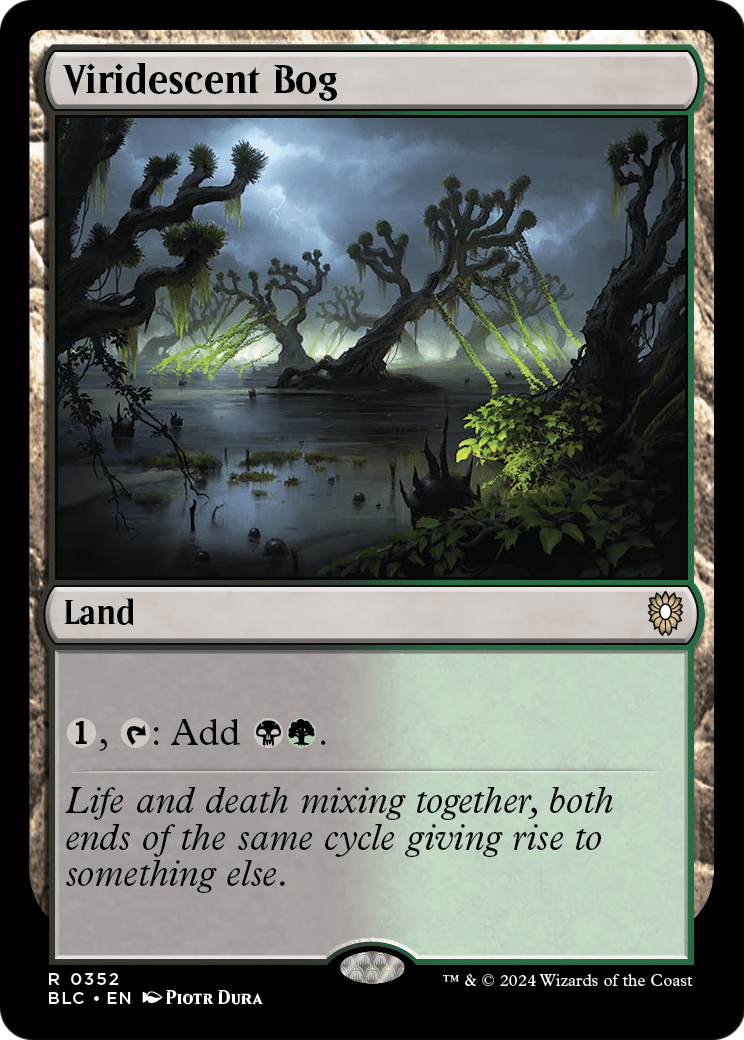 Viridescent Bog (BLC-352) [Bloomburrow Commander]