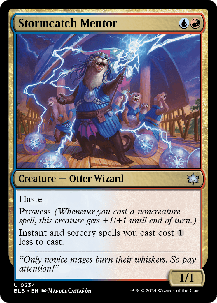 Stormcatch Mentor (BLB-234) [Bloomburrow] Foil