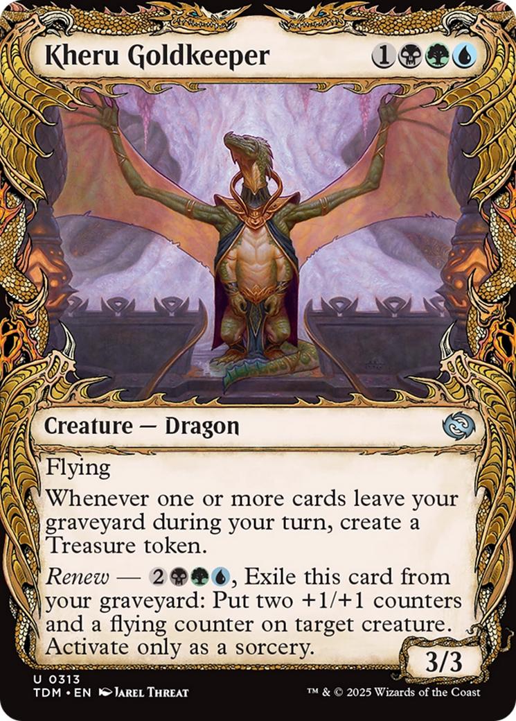 Kheru Goldkeeper (Showcase) (TDM-313) [Tarkir: Dragonstorm] Foil