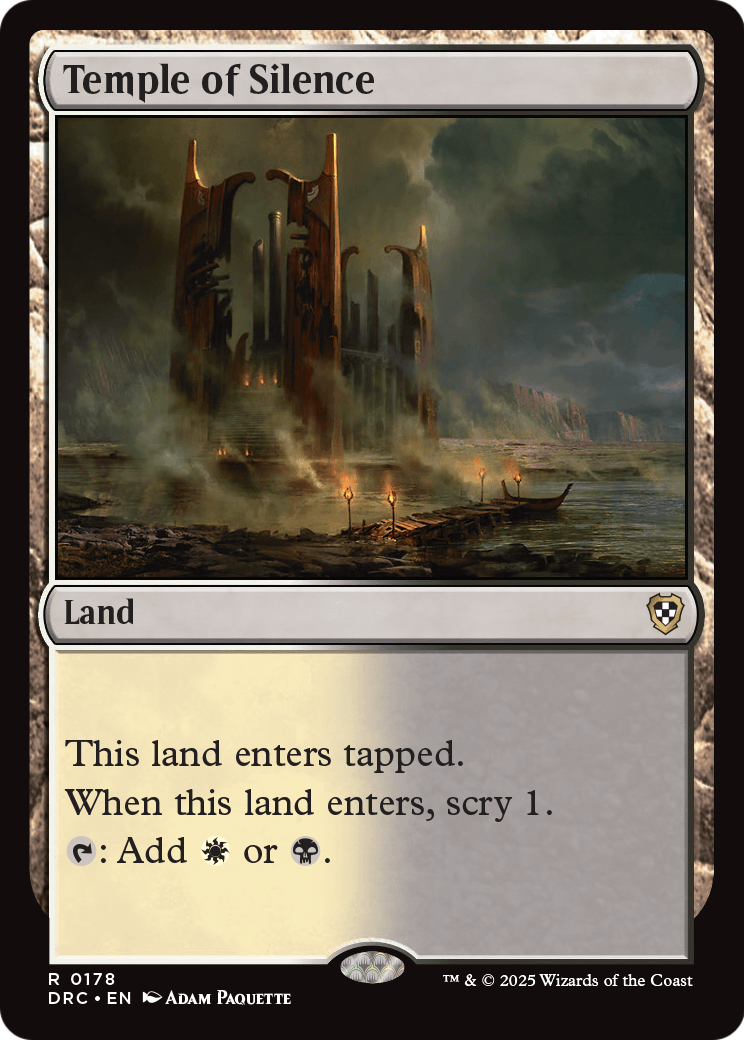 Temple of Silence (DRC-178) [Commander: Aetherdrift]
