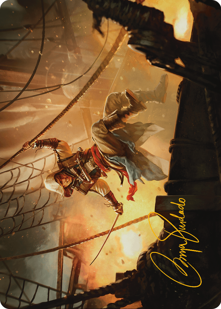 Edward Kenway Art Card (Gold-Stamped Signature) (ASACR-005) (Borderless) [Assassin's Creed Art Series]