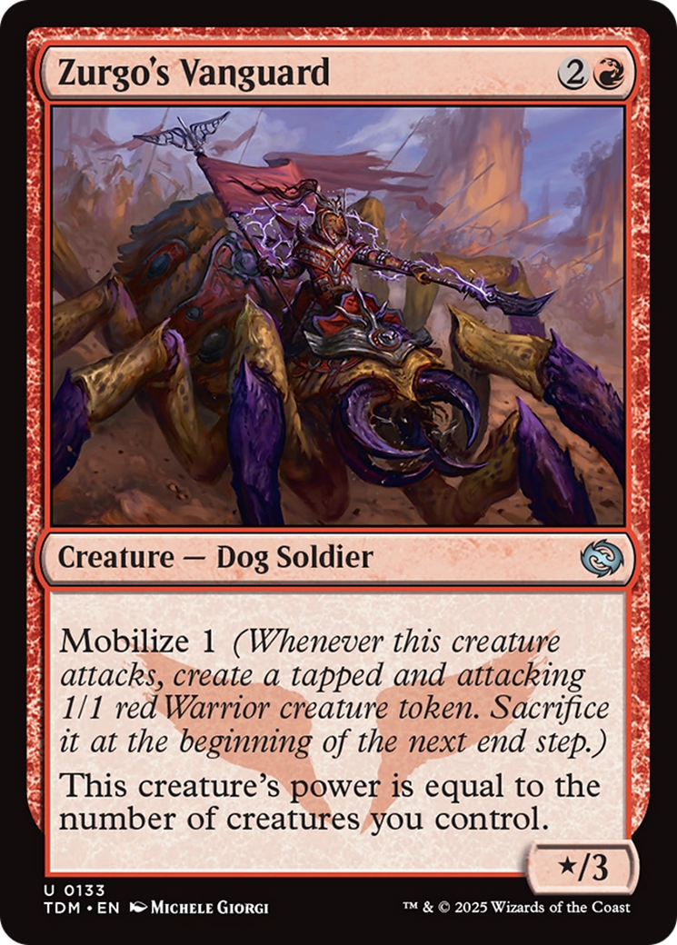 Zurgo's Vanguard (TDM-133) [Tarkir: Dragonstorm]