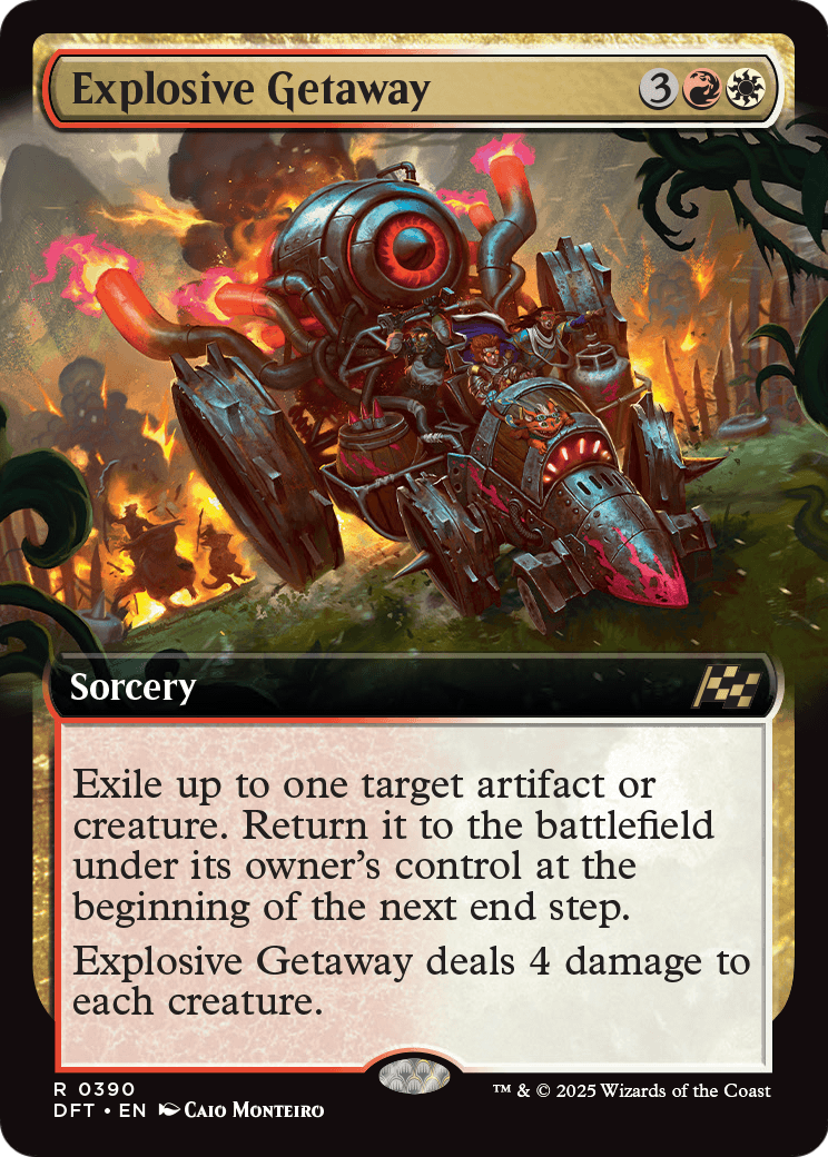 Explosive Getaway (Extended Art) (DFT-390) [Aetherdrift]