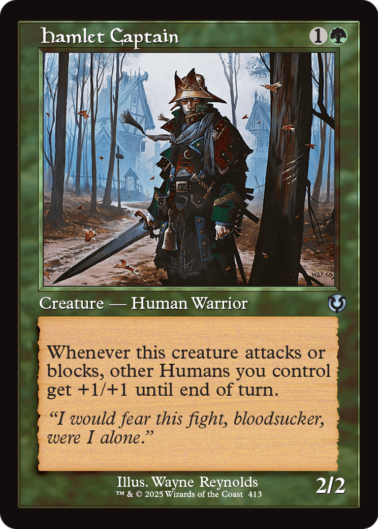 Hamlet Captain (Retro Frame) (INR-413) [Innistrad Remastered] Foil