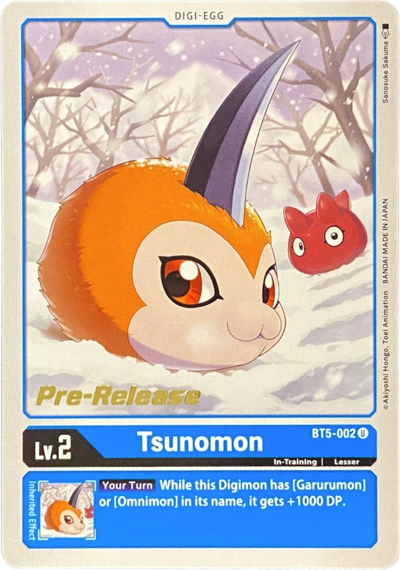 Tsunomon [BT5-002] [Battle of Omni Pre-Release Promos]