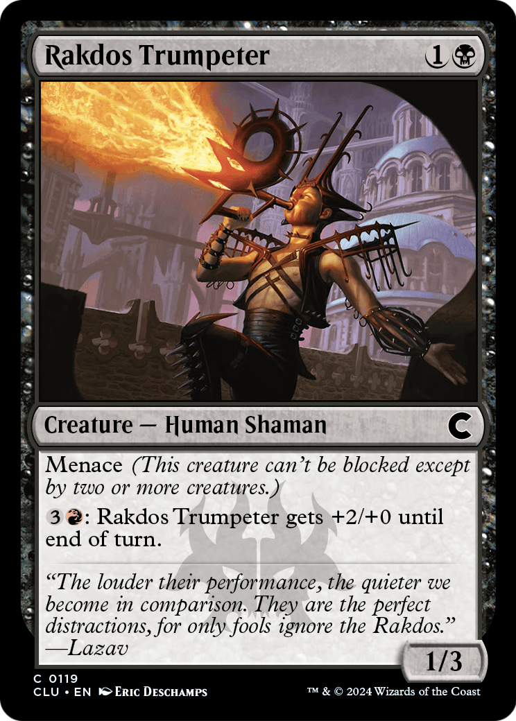 Rakdos Trumpeter (CLU-119) [Ravnica: Clue Edition]
