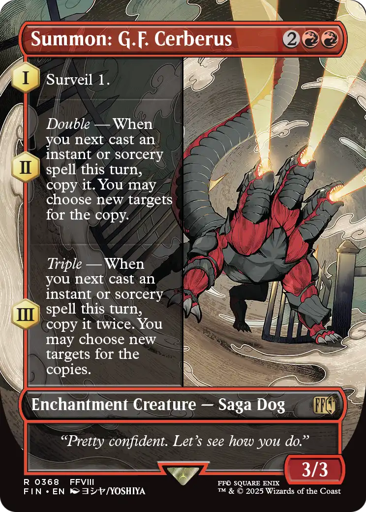 Summon: G.F. Cerberus (Borderless) (FIN-368) [FINAL FANTASY]