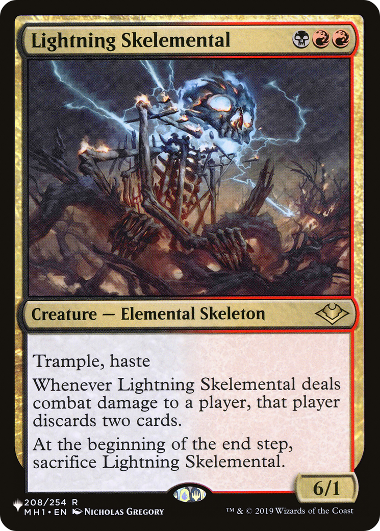 Lightning Skelemental (LIST-208/254) [The List]
