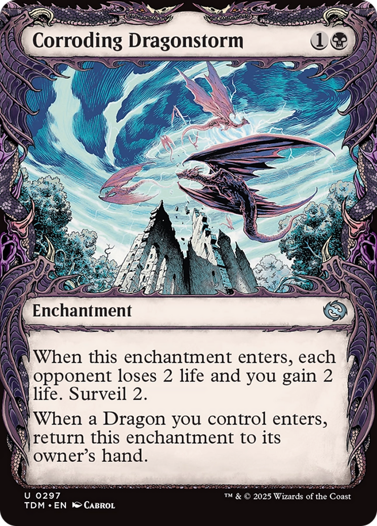 Corroding Dragonstorm (Showcase) (TDM-297) [Tarkir: Dragonstorm] Foil