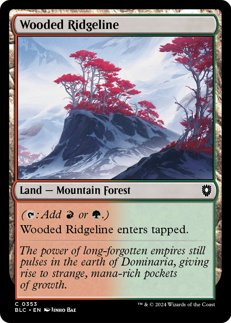 Wooded Ridgeline (BLC-353) [Bloomburrow Commander]