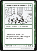 Domesticated Mammoth (2021 Edition) [Mystery Booster Playtest Cards]