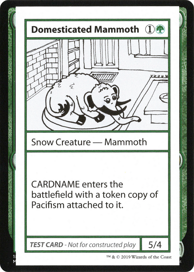 Domesticated Mammoth (2021 Edition) [Mystery Booster Playtest Cards]