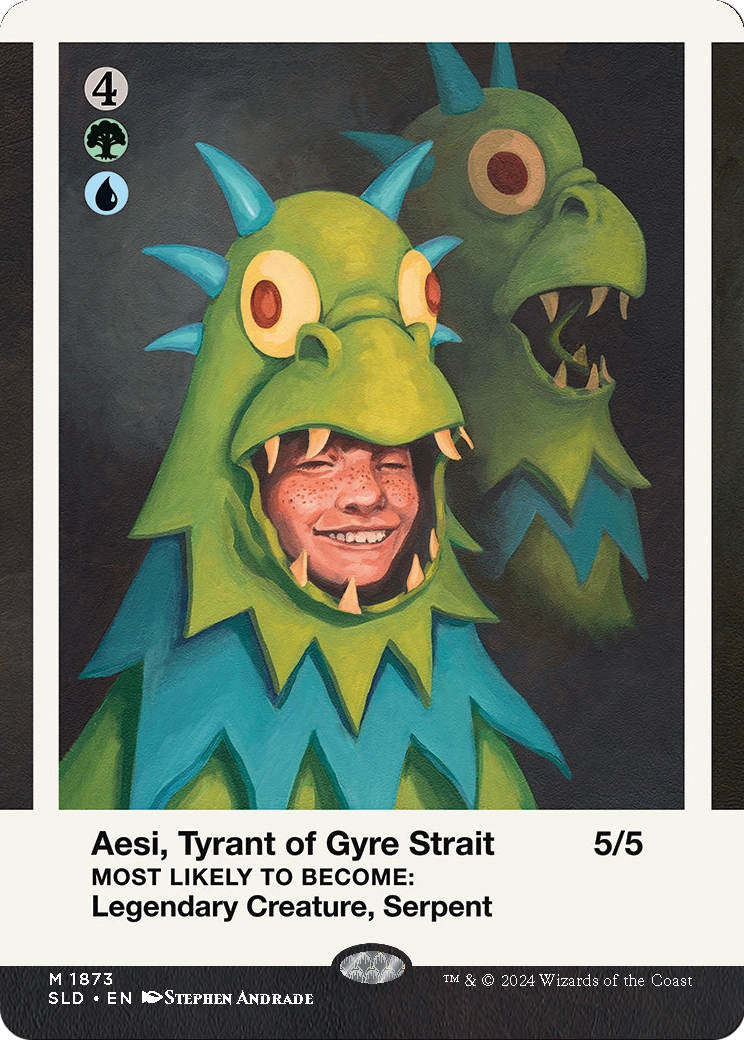 Aesi, Tyrant of Gyre Strait (SLD-1873) (Borderless) [Secret Lair Drop]