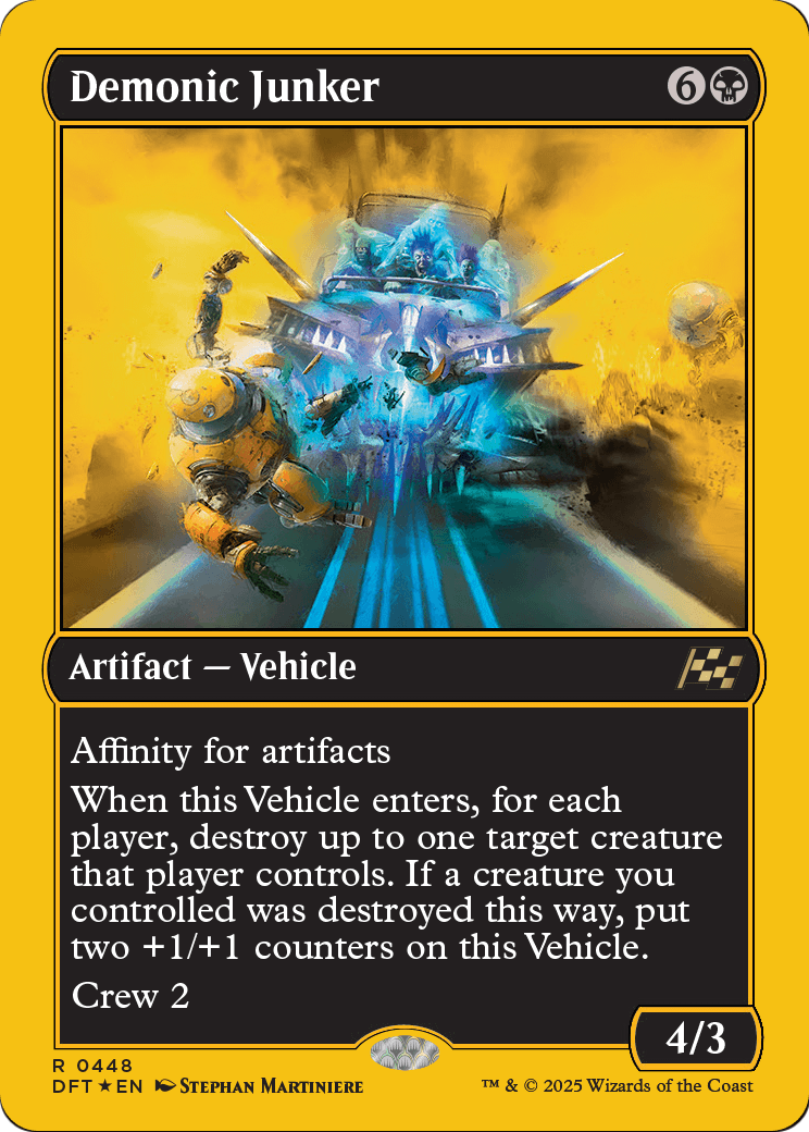 Demonic Junker (First-Place Foil) (DFT-448) [Aetherdrift] Foil