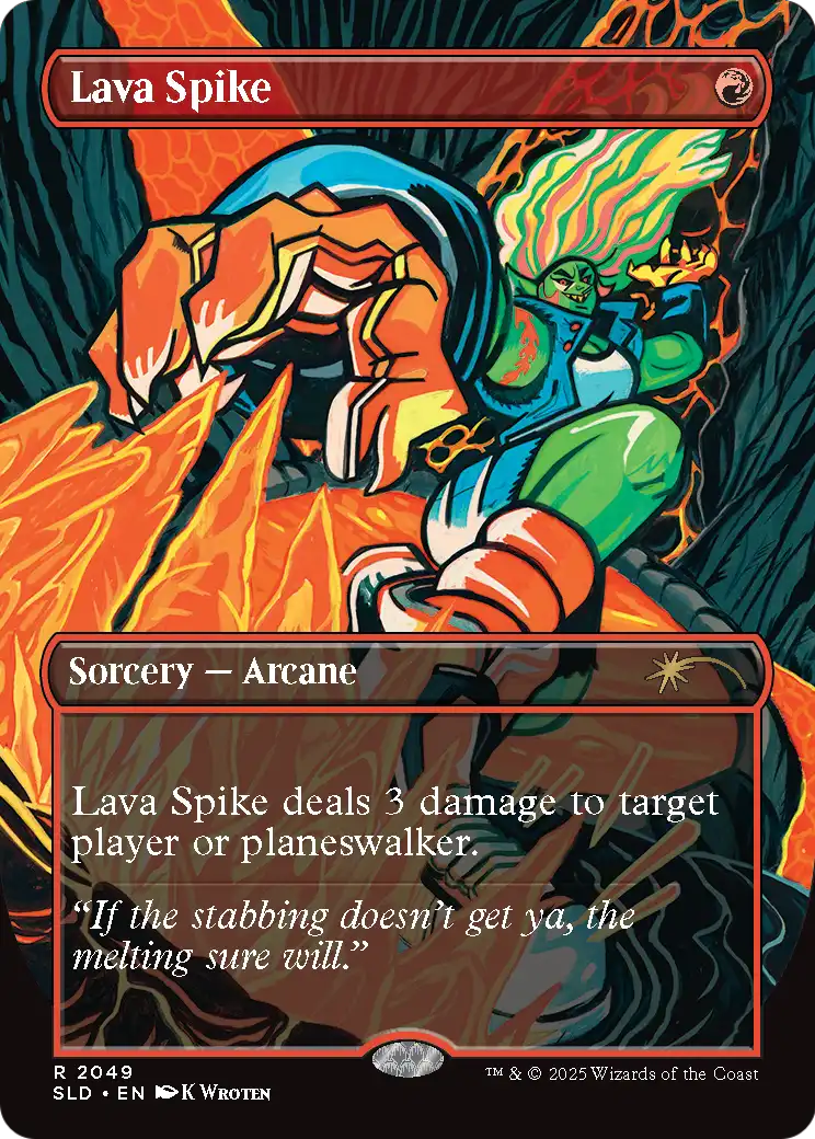 Lava Spike (SLD-2049) (Rainbow Foil) [Secret Lair Drop] Foil