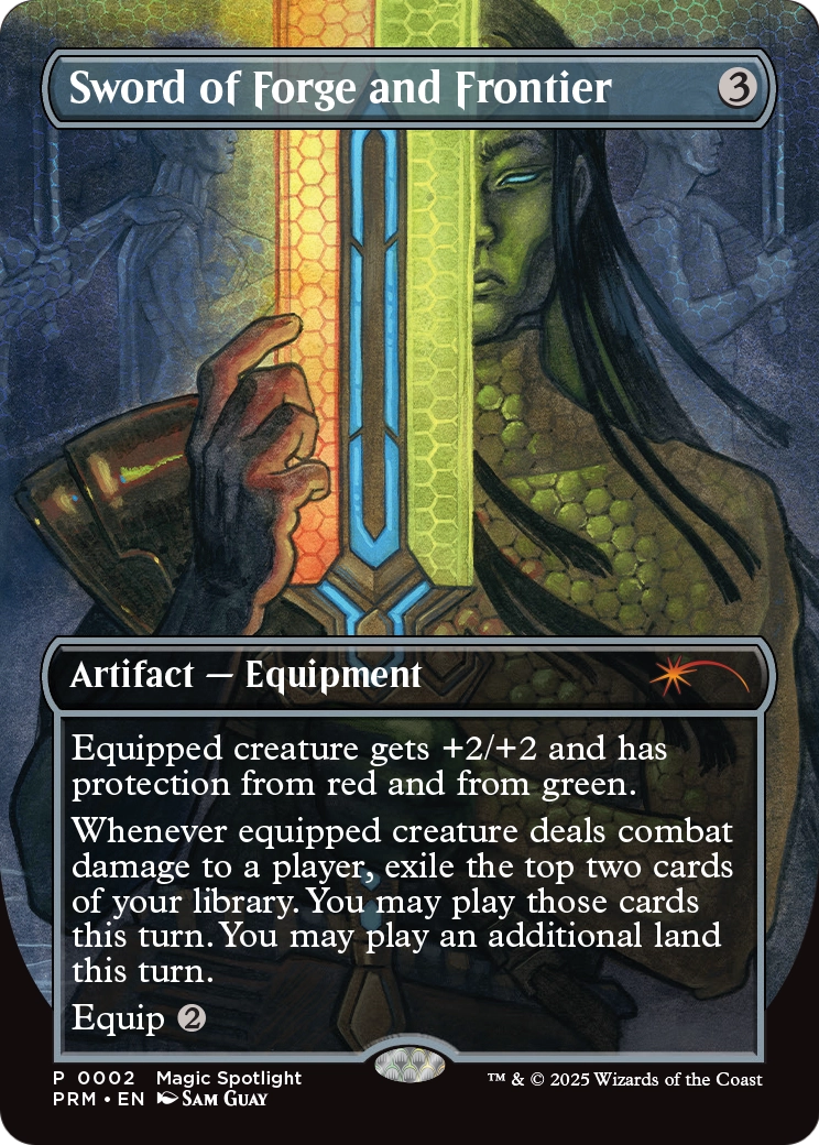 Sword of Forge and Frontier (Borderless) (UMP-002) [Unique and Miscellaneous Promos]