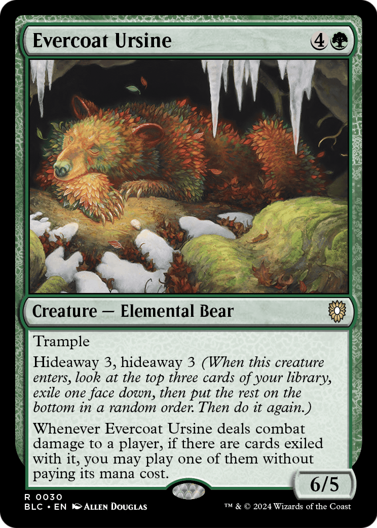 Evercoat Ursine (BLC-030) [Bloomburrow Commander]