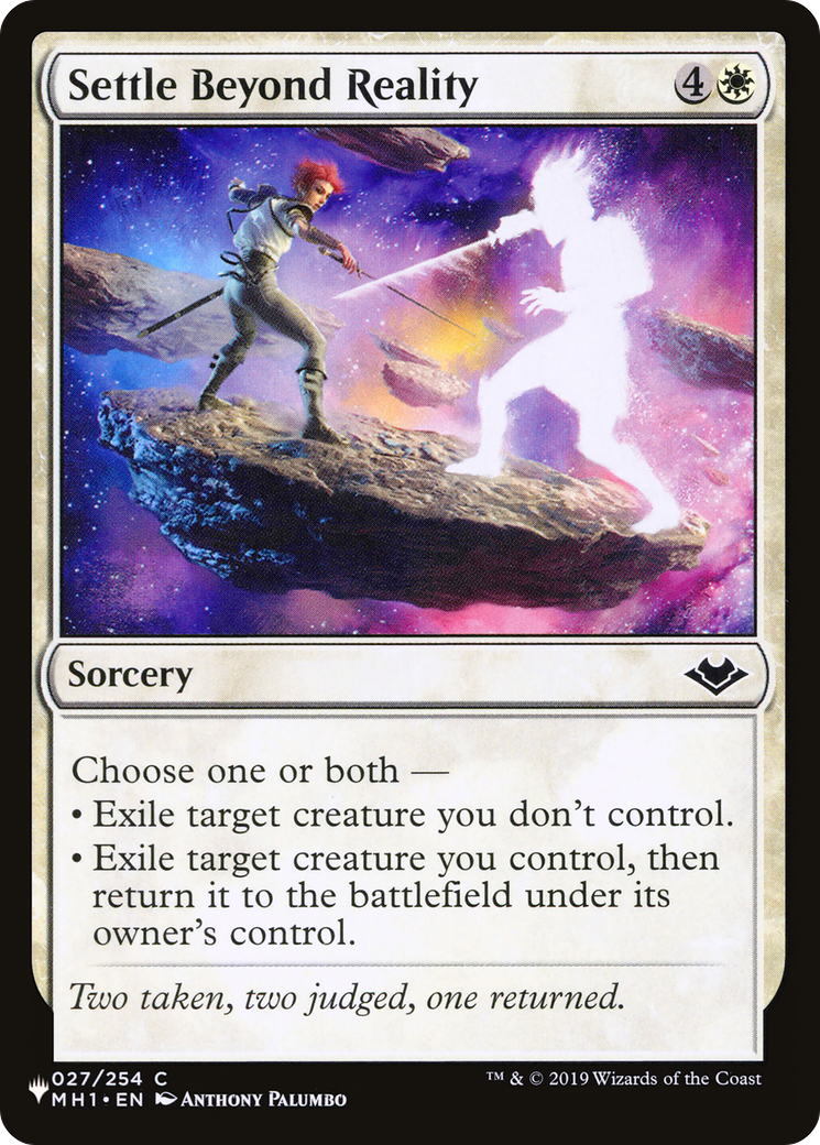 Settle Beyond Reality (LIST-027/254) [The List]