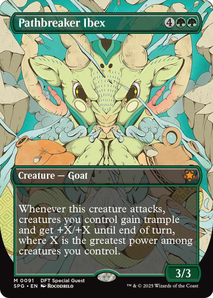 Pathbreaker Ibex (Borderless) (SPG-091) [Special Guests] Foil