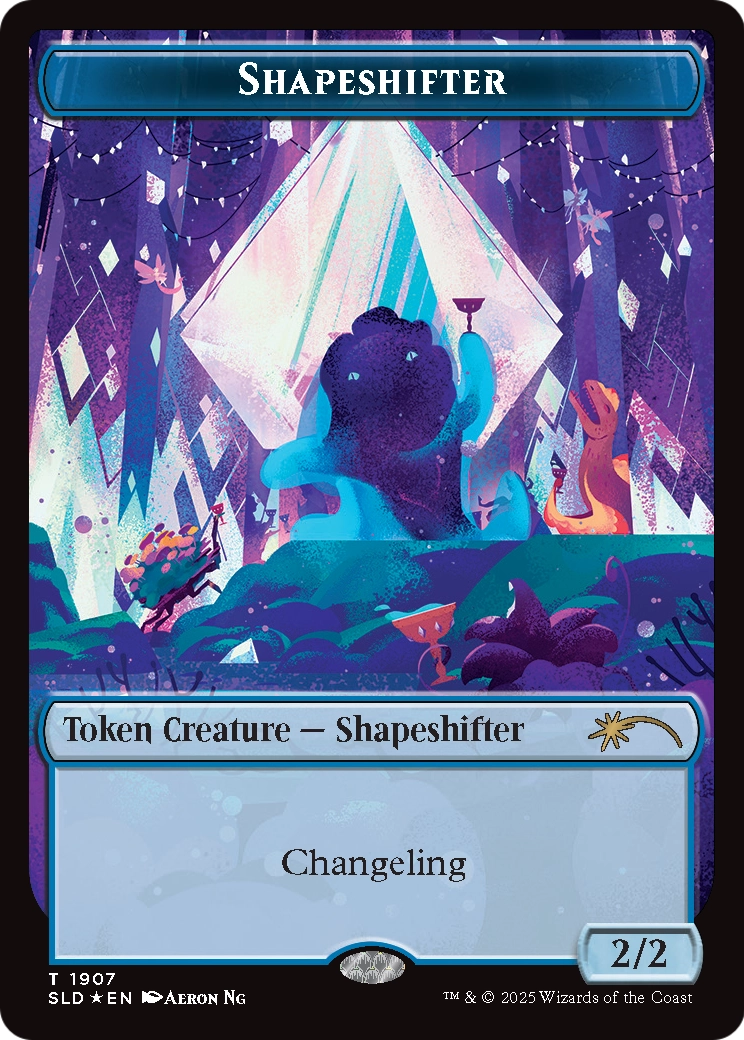 Shapeshifter Token (SLD-1907) (Double Rainbow Foil) [Secret Lair Drop] Foil
