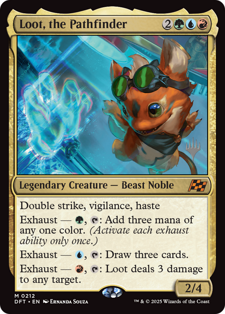 Loot, the Pathfinder (PPDFT-212) [Promo Pack: Aetherdrift] Foil