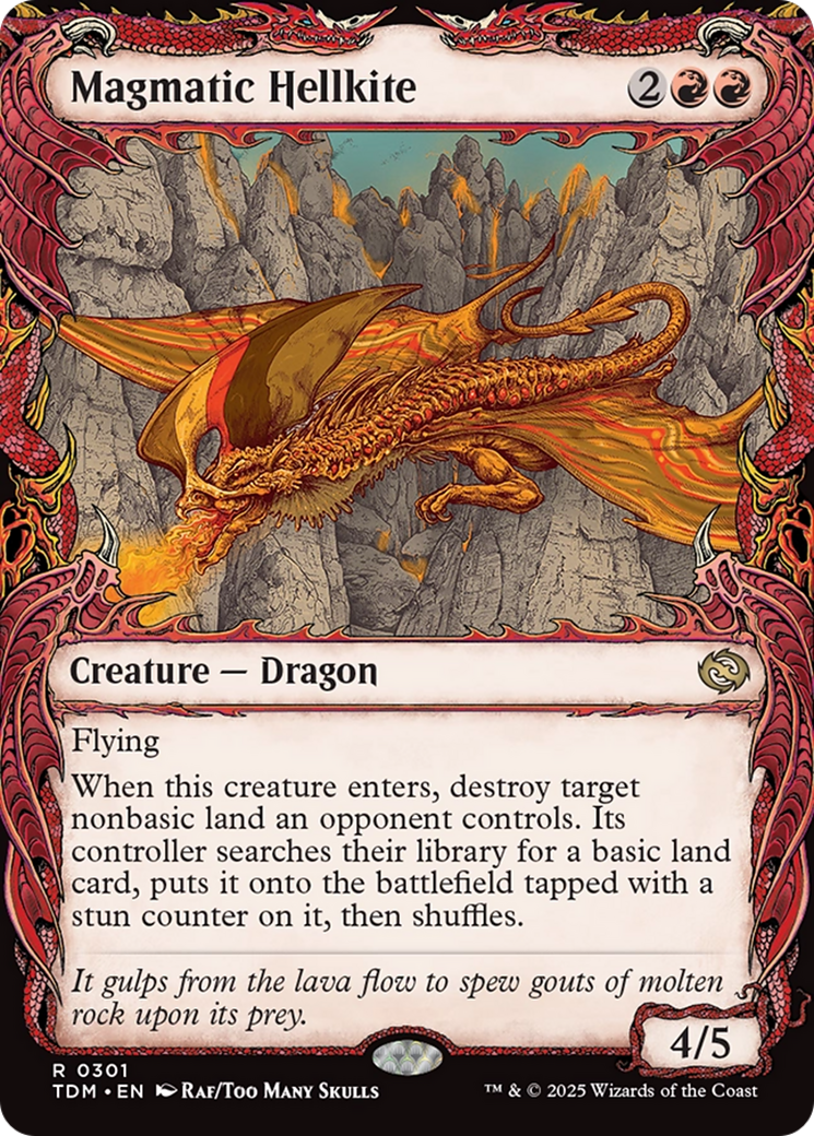 Magmatic Hellkite (Showcase) (TDM-301) [Tarkir: Dragonstorm]