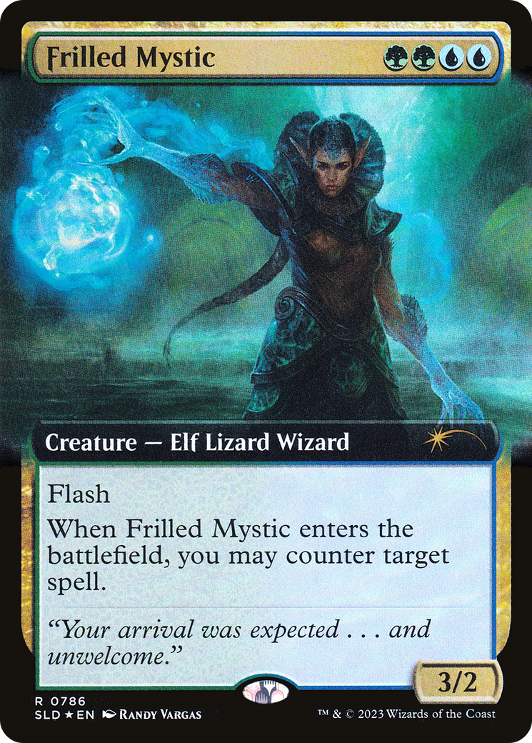 Frilled Mystic (Extended Art) (SLD-786) [Secret Lair Drop] Foil